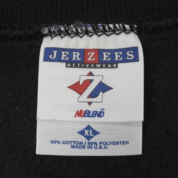 画像2: 90s JERZEES ブランクスウェット "BLACK / MADE IN USA" (2)