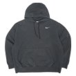 画像1: 00's NIKE スウォッシュロゴ刺繍 スウェットパーカー "BLACK" (1)