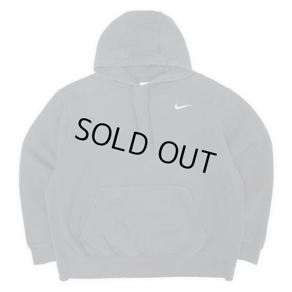 画像1: 00's NIKE スウォッシュロゴ刺繍 スウェットパーカー "BLACK" (1)