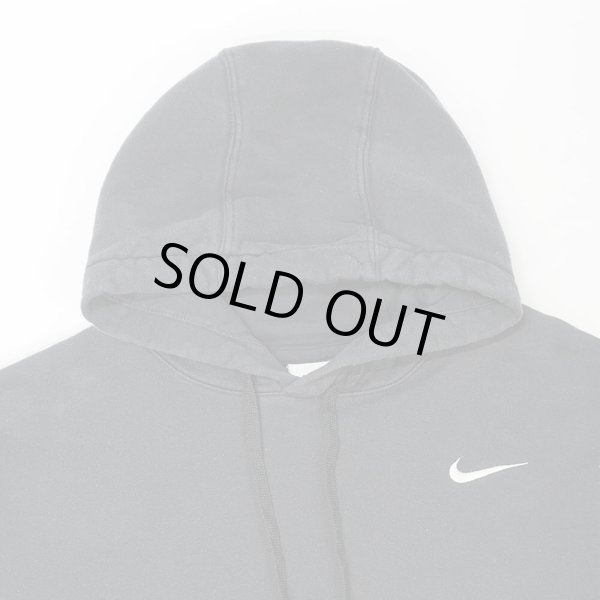 画像3: 00's NIKE スウォッシュロゴ刺繍 スウェットパーカー "BLACK" (3)