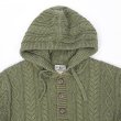 画像3: 00's L.L.Bean ネップ柄 コットンニットフーディー (3)