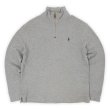 画像1: 00's Polo Ralph Lauren ハーフジップ コットンニット "GRAY" (1)