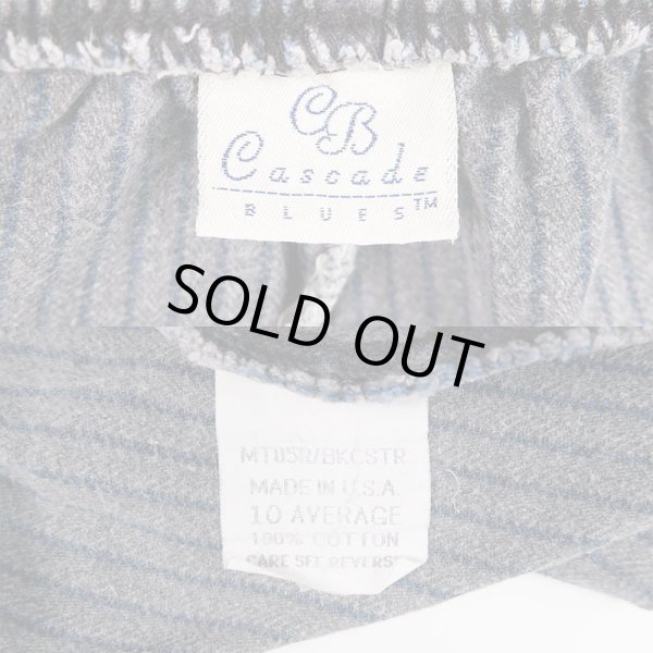 画像3: 90's Cascade Blues ストライプ柄 イージーパンツ (3)