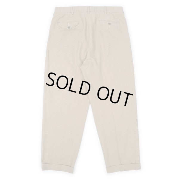 画像2: 90's Polo Ralph Lauren 2タック コットントラウザー "W34 L30 / ハウンドトゥース柄" (2)