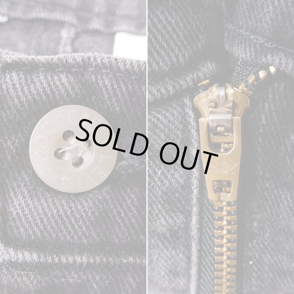 画像4: 90's DOCKERS 2タック ブラックデニムトラウザー "MADE IN USA" (4)