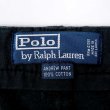 画像3: 90's Polo Ralph Lauren 2タック 太畝コーデュロイトラウザー “ANDREW PANT / BLACK” (3)