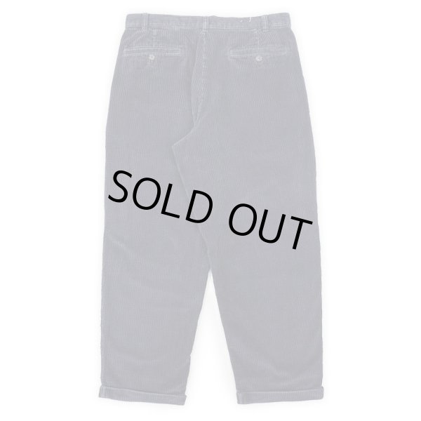 画像2: 90's Eddie Bauer 2タック 太畝コーデュロイトラウザー "白タグ / NAVY" (2)