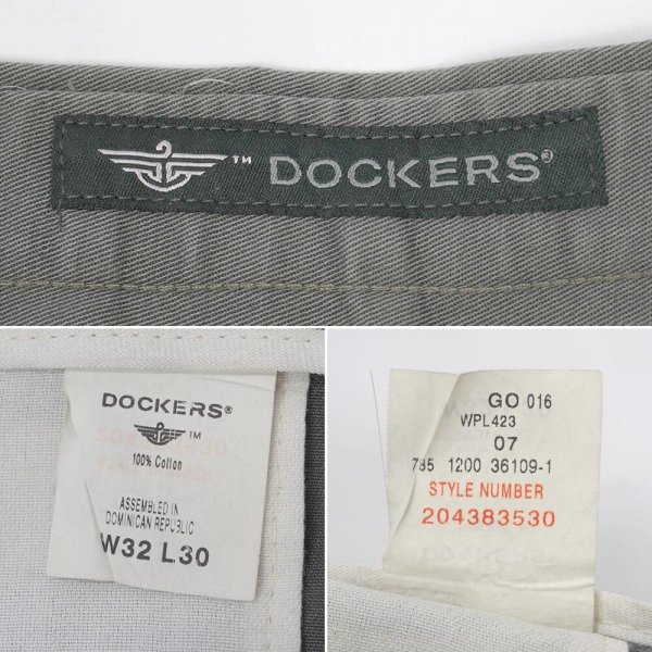画像3: Early 00's DOCKERS 2タック チノトラウザー “OLIVE / DEADSTOCK” (3)