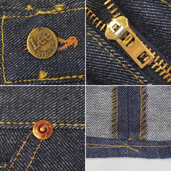 画像5: Early 70's Lee 200-0041 デニムパンツ "DEADSTOCK / MADE IN USA / サイド黒" (5)