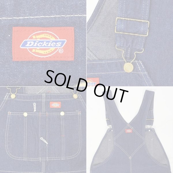画像5: Early 00's Dickies デニムオーバーオール "Dark Indego / W38 L30" (5)