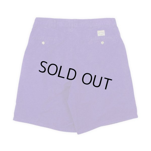 画像2: 90's Polo Ralph Lauren 2タック チノショーツ "BLUE / POLO CHINO" (2)