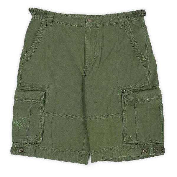 画像1: 00's Eddie Bauer 6ポケット キャンバスカーゴショーツ (1)