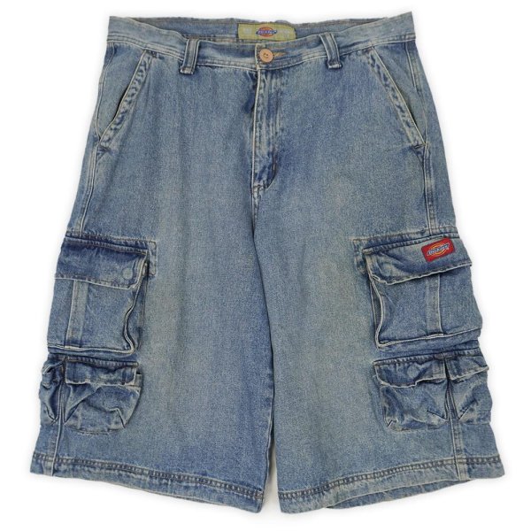 画像1: 90's Dickies マルチポケット デニムカーゴショーツ (1)