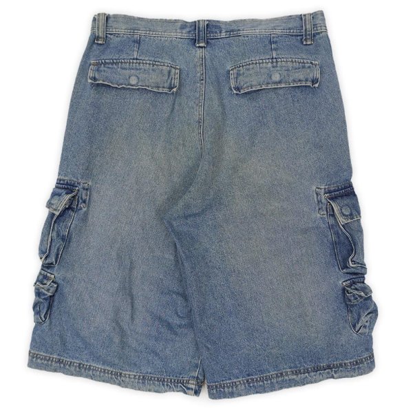 画像2: 90's Dickies マルチポケット デニムカーゴショーツ (2)