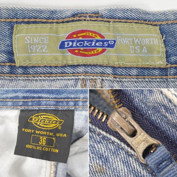 画像4: 90's Dickies マルチポケット デニムカーゴショーツ (4)