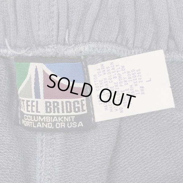 画像3: 90's STEEL BRIDGE フレンチテリー ショーツ "FADE NAVY / MADE IN USA / DEADSTOCK" (3)