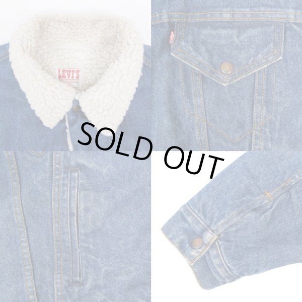 画像4: 80's Levi's 70608-0216 デニムボアジャケット "50R / MADE IN USA" (4)