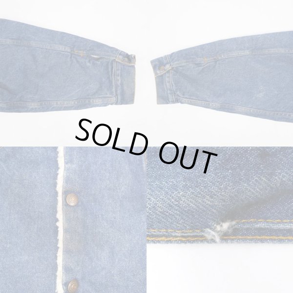 画像5: 80's Levi's 70608-0216 デニムボアジャケット "50R / MADE IN USA" (5)