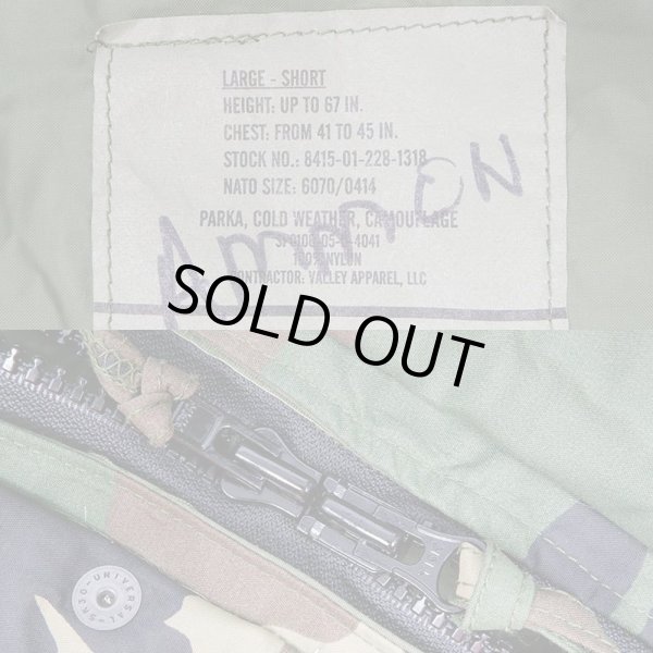 画像4: 00's US.ARMY ECWCS ウッドランドカモ柄 GORE-TEX PARKA "LARGE-SHORT" (4)