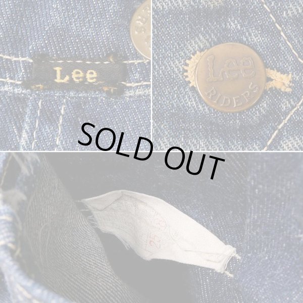 画像4: Early 60's Lee 101-J デニムジャケット "三角タグ / 44 LONG" (4)