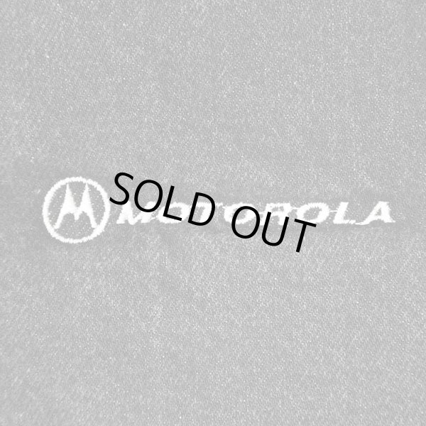 画像4: 90's MOTOROLA ブラックデニムスタジャン (4)