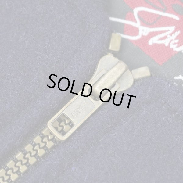 画像4: 00's AT&T レザー切り替え ウールスタジャン "MADE IN CANADA" (4)