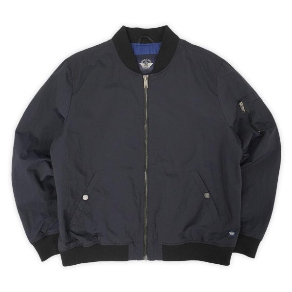 画像1: 00's DOCKERS MA-1 type ナイロンブルゾン "BLACK" (1)