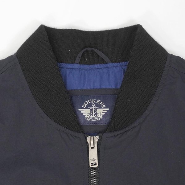 画像3: 00's DOCKERS MA-1 type ナイロンブルゾン "BLACK" (3)