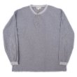 画像1: 90's Eddie Bauer マルチストライプ柄 L/S ヘンリーネックカットソー (1)