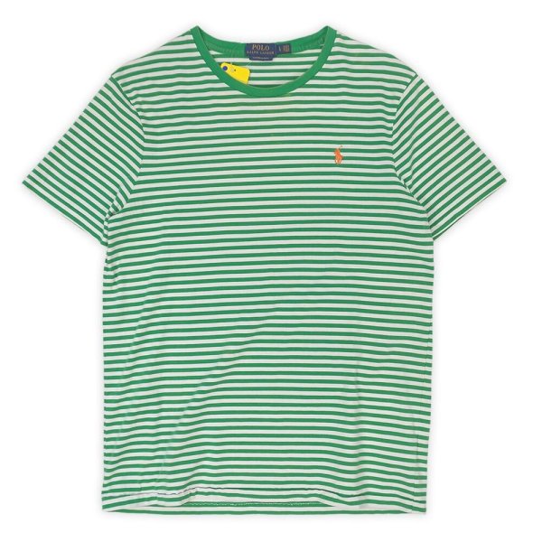 画像1: 00's Polo Ralph Lauren ボーダーTシャツ “GREEN × WHITE” (1)