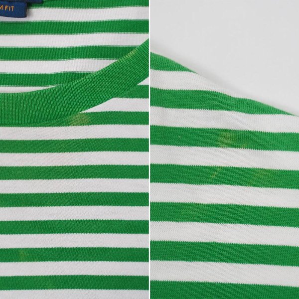 画像4: 00's Polo Ralph Lauren ボーダーTシャツ “GREEN × WHITE” (4)
