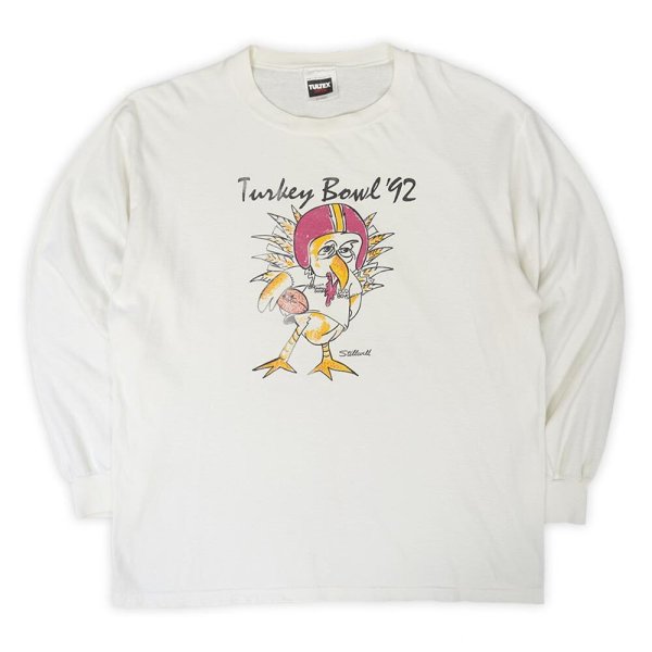 画像1: 90's Turkey Bowl '92 L/S プリントTシャツ “MADE IN USA” (1)