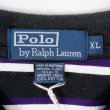画像2: 90's Polo Ralph Lauren マルチボーダー柄 L/S ポロシャツ “MADE IN USA” (2)