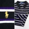 画像3: 90's Polo Ralph Lauren マルチボーダー柄 L/S ポロシャツ “MADE IN USA” (3)