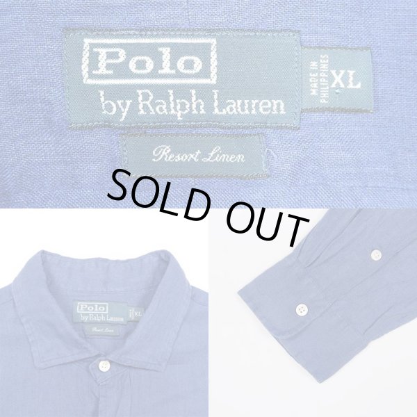 画像3: 00's Polo Ralph Lauren L/S リネンシャツ (3)