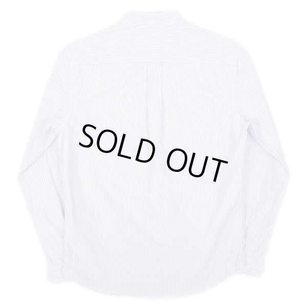 画像2: 00's Brooks Brothers ストライプ柄 マチ付きボタンダウンシャツ "DEADSTOCK" (2)