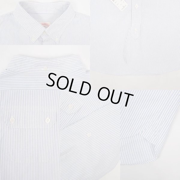 画像4: 00's Brooks Brothers ストライプ柄 マチ付きボタンダウンシャツ "DEADSTOCK" (4)