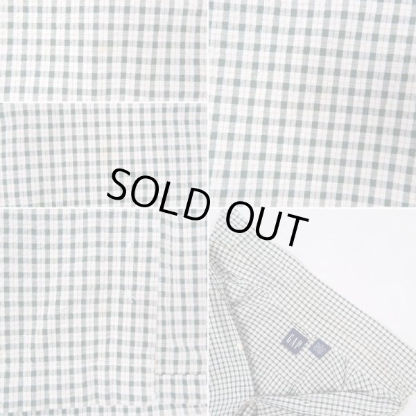 画像4: 90’s OLD GAP S/S チェック柄 ボタンダウンシャツ "Seersucker" (4)