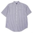 画像1: 90's LANDS' END S/S シアサッカー ボタンダウンシャツ “STRIPE” (1)