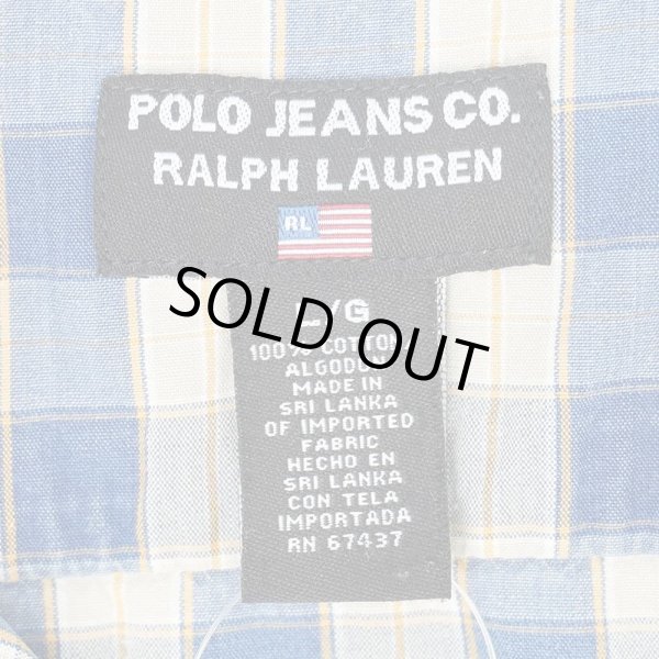 画像2: 90's POLO JEANS S/S オープンカラーシャツ (2)