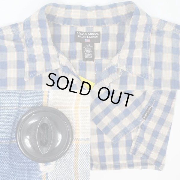 画像3: 90's POLO JEANS S/S オープンカラーシャツ (3)