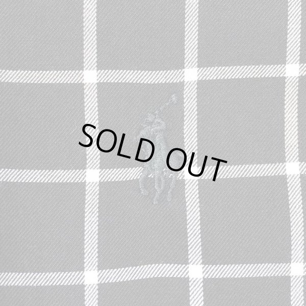 画像3: 90's Polo Ralph Lauren ボタンダウンシャツ “BLAKE / Black Graph Plaid” (3)