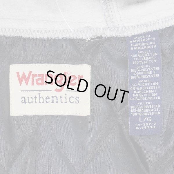 画像2: 00's Wrangler キルティングライナー フーディーネルシャツ (2)