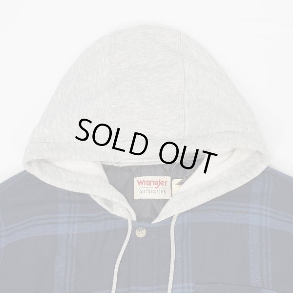 画像3: 00's Wrangler キルティングライナー フーディーネルシャツ (3)