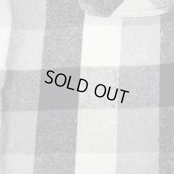 画像5: 90's ST JOHN’S BAY ブロックチェック柄 ヘビーネルシャツ “BLACK × WHITE” (5)