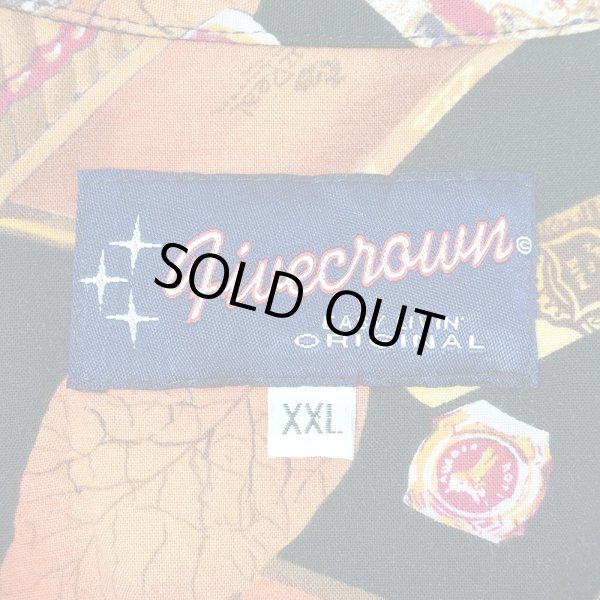 画像2: 90's fivecrown 総柄 S/S レーヨンシャツ "MADE IN USA" (2)