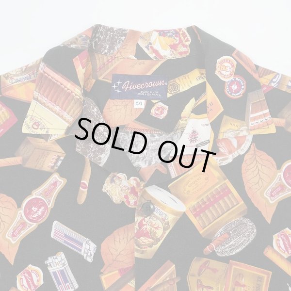 画像3: 90's fivecrown 総柄 S/S レーヨンシャツ "MADE IN USA" (3)