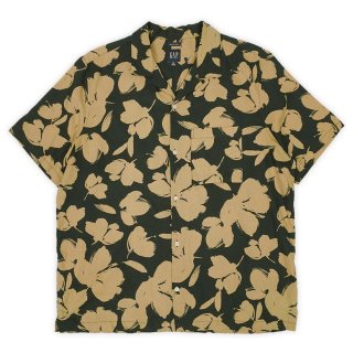 90's Lizwear S/S ドット柄 オープンカラーシャツ “シャンブレー
