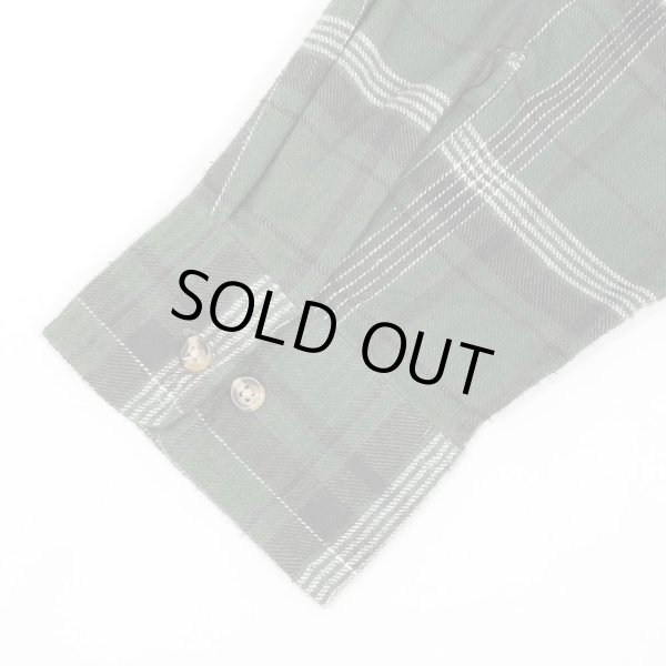 画像4: 90's TOWNCRAFT フランネル ボタンダウンシャツ "DEADSTOCK / Olive Plaid" (4)