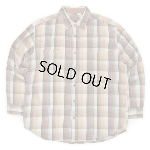 画像1: Late 90's ST JOHN'S BAY ヘビーネルシャツ “Ombre Plaid” (1)